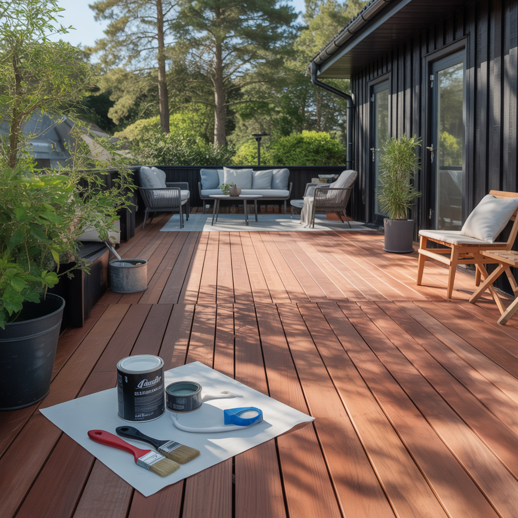 9.Sa malar du altanen och skapar en perfekt uteplats