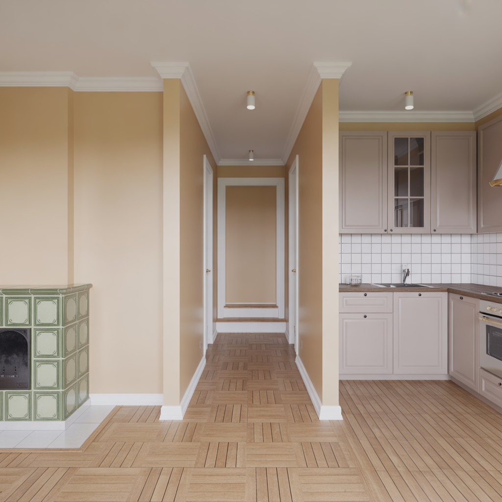 glansgrad pa vaggfarg jamforelse for kok hall och vardagsrum