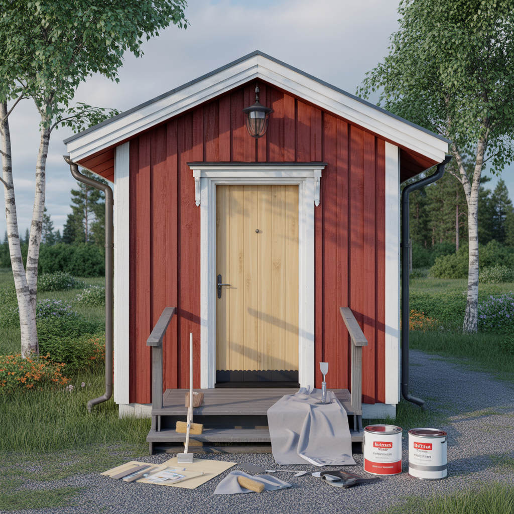 mala ytterdorren i tra guide till forarbete och fargval